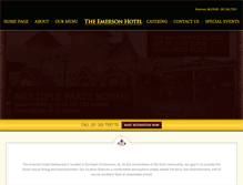 Tablet Screenshot of emersonhotelrestaurant.com